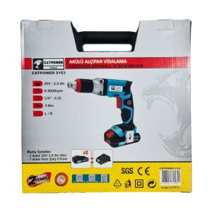 CATPOWER 5153 AKÜLÜ ALÇIPAN VİDALAMA  20V Lİ-İON 2.0 Ah