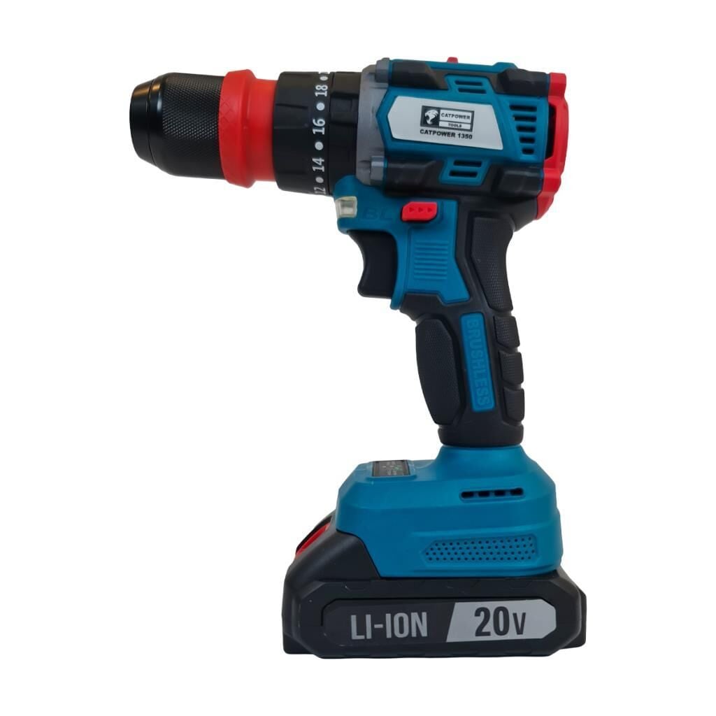CATPOWER 1350 Akülü Darbeli Vidalama Çıkartılabilir Mandren 20V 20.Ah Akü