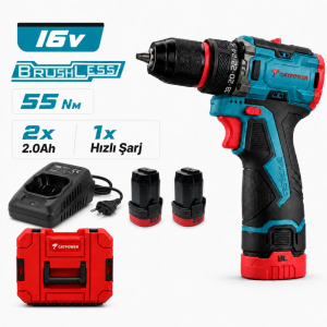CATPOWER 1046 Kömürsüz Akülü Darbeli Vidalama 16V 2.0Ah