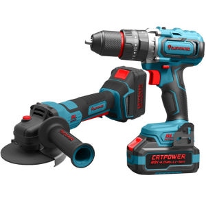 CATPOWER 5185 KÖMÜRSÜZ AKÜLÜ SET AVUÇ TAŞLAMA VE DARBELİ VİDALAMA Lİ-İON 20V 4.0Ah