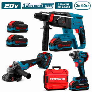 CATPOWER 5123 3'lü Set Taşlama+Kırıcı Delici+