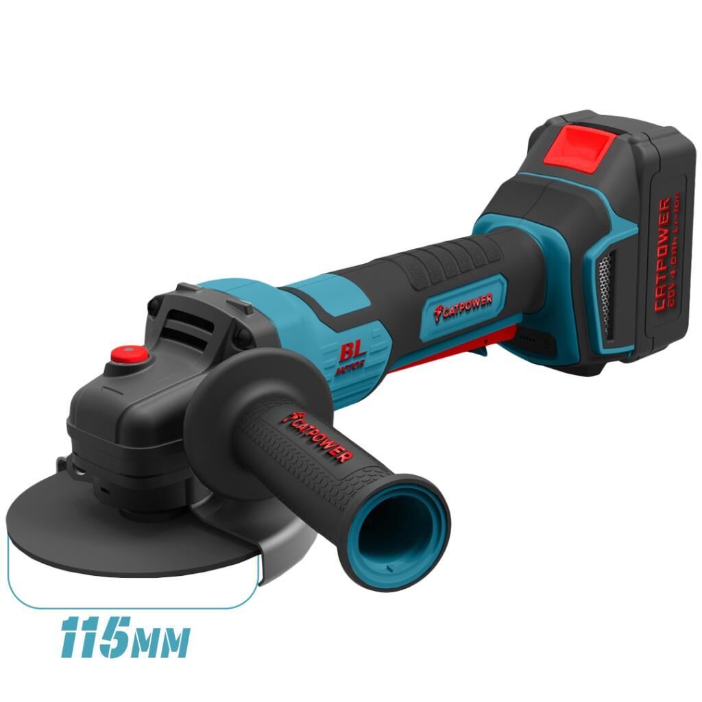 CATPOWER 5175 KÖMÜRSÜZ AKÜLÜ AVUÇ TAŞLAMA 115MM Lİ-İON 20V 4.0Ah