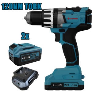 CATPOWER 4210 Akülü Darbeli Vidalama Kömürsüz Motor 120NM Tork 1 Ad. 4.0 Ah. Akü