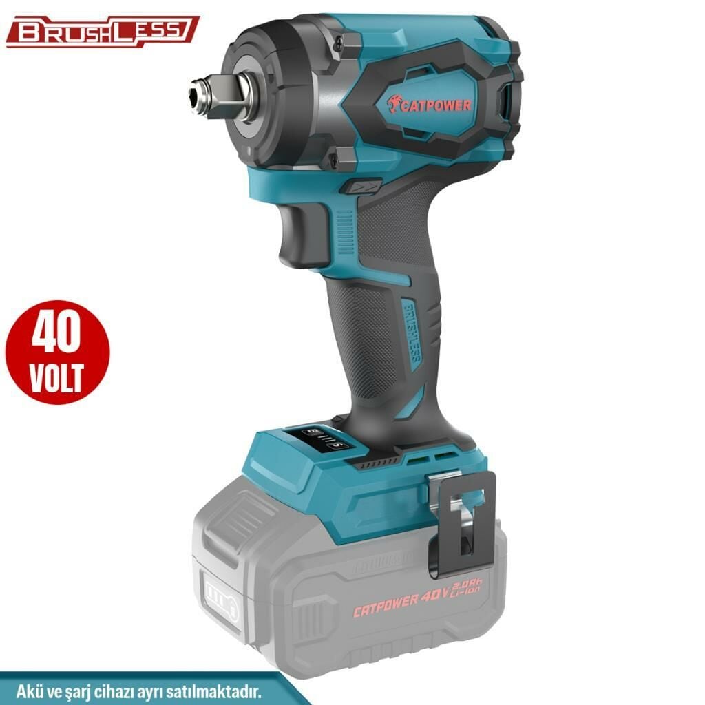CATPOWER 4426 KÖMÜRSÜZ AKÜLÜ SOMUN SIKMA VE TORKLU VİDALAMA 1/2''   Lİ-İON 40V