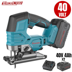KÖMÜRSÜZ AKÜLÜ DEKUPAJ Lİ-İON 40V +( 4.0 ah AKÜ 2 ADET)+(Hızlı Şarj Cihazı)