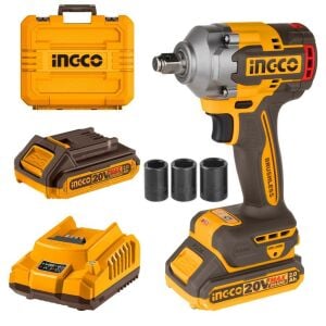 INGCO CIWLI2040E Kömürsüz Akülü Somun Sıkma 1/2'' 20V 2.0Ah