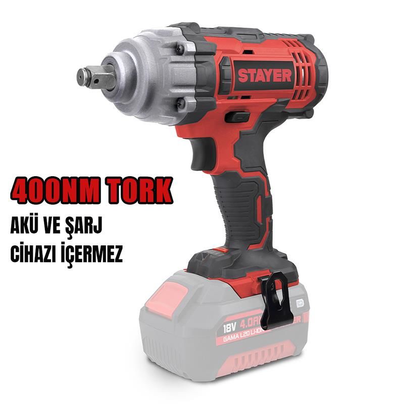 STAYER IWL20 Akülü Somun Sıkma 18V Li-ion 2.0Ah/4.0Ah/5.0Ah