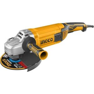 INGCO AG24008E Avuç Taşlama 230 MM 2400 Watt (1 ADET ING-DMD032302HT HEDİYELİ)