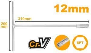 INGCO HTSW1208 T-Saplı Lokma Anahtarı 12mm