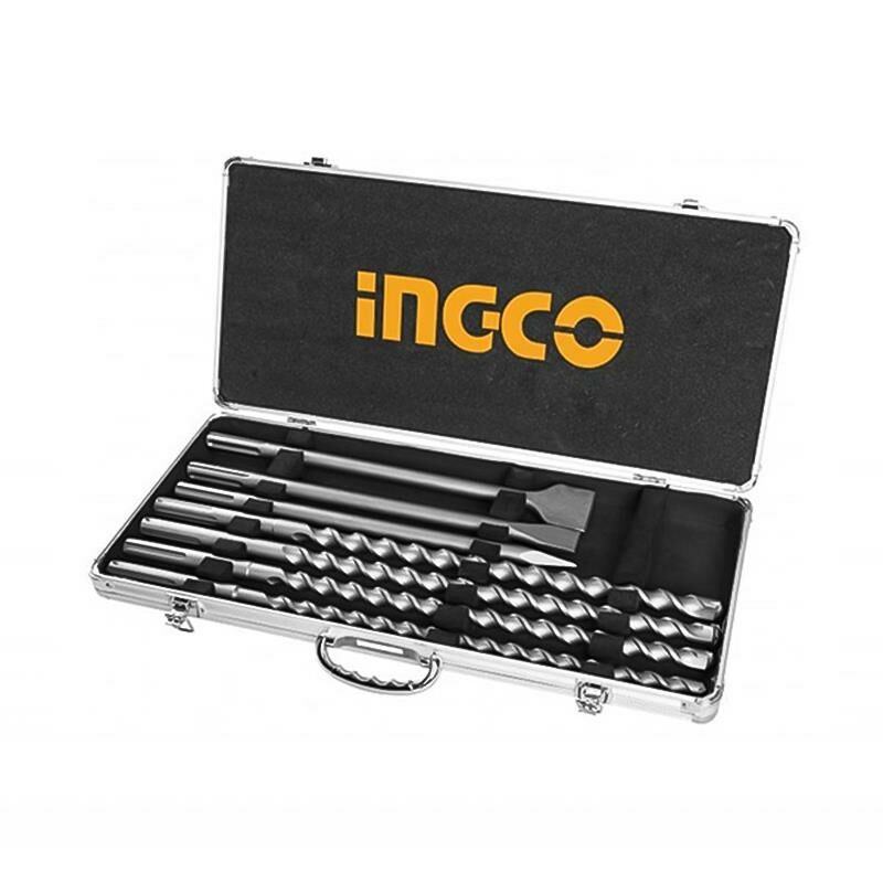 INGCO AKD5075 SDS Max Matkap Ucu ve Keski Seti 7 Parça